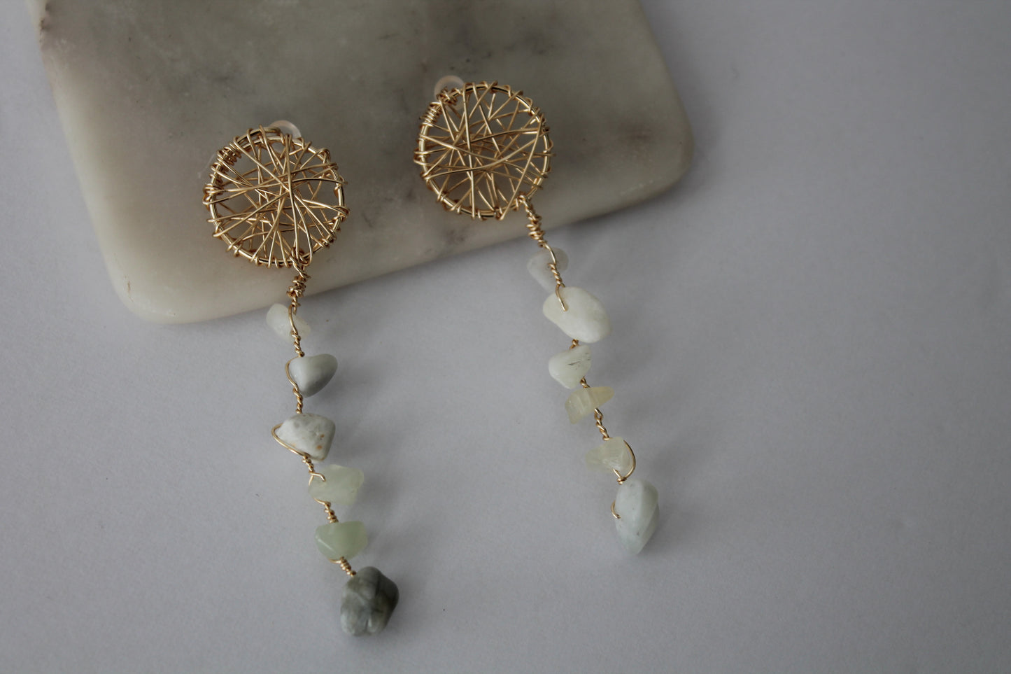 Quartz Dream Catcher Earring